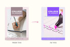 Ladystrategist College Planner Canva Template instagram canva templates social media templates etsy free canva templates