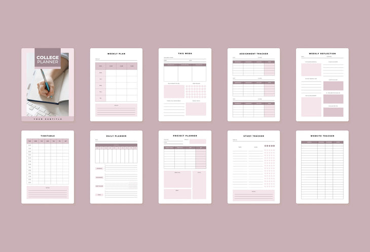 Ladystrategist College Planner Canva Template instagram canva templates social media templates etsy free canva templates