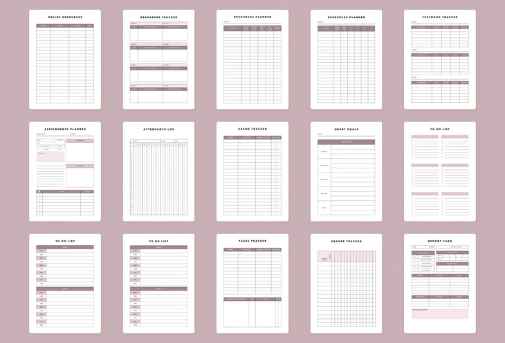Ladystrategist College Professor Planner Canva Template instagram canva templates social media templates etsy free canva templates