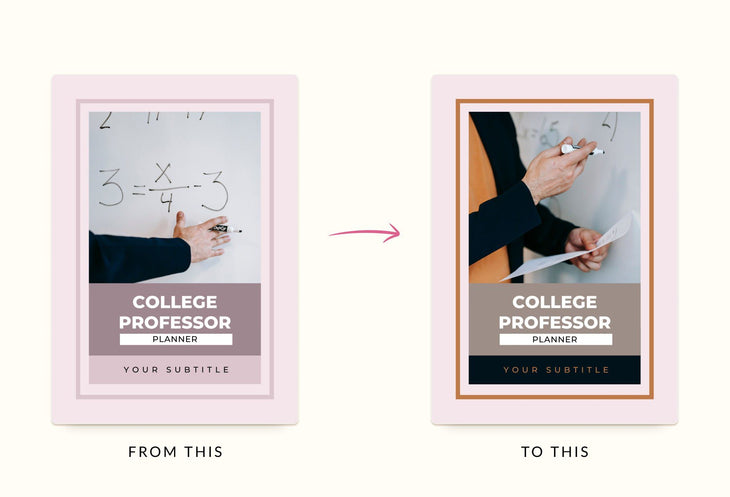 Ladystrategist College Professor Planner Canva Template instagram canva templates social media templates etsy free canva templates