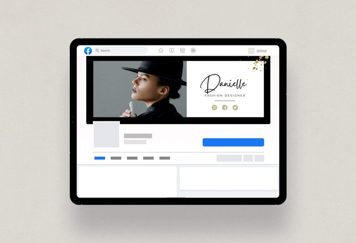 Ladystrategist Danielle Facebook Cover Canva Template instagram canva templates social media templates etsy free canva templates