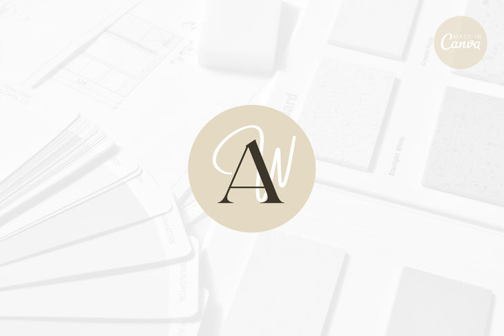 Ladystrategist Shop DIY AW Designer Brand Logo Canva Template instagram canva templates social media templates etsy free canva templates