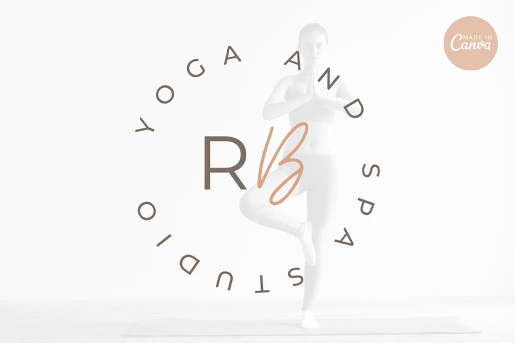Ladystrategist Shop DIY RB Yoga Brand Logo Canva Template instagram canva templates social media templates etsy free canva templates