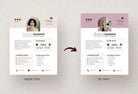 Ladystrategist Donna Speaker One-Sheet Canva Template instagram canva templates social media templates etsy free canva templates
