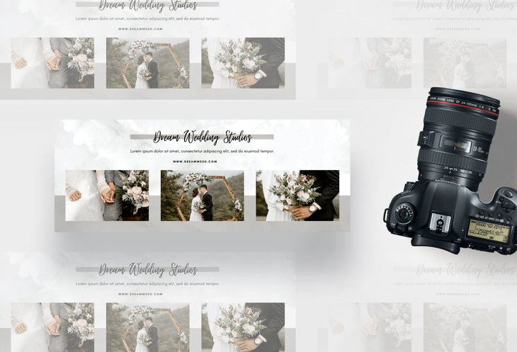 Ladystrategist Dream Studios Facebook Cover for Photographers Editable Canva Template instagram canva templates social media templates etsy free canva templates