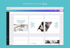 Ladystrategist Elena Financial 6-Page Carousel Canva Template instagram canva templates social media templates etsy free canva templates