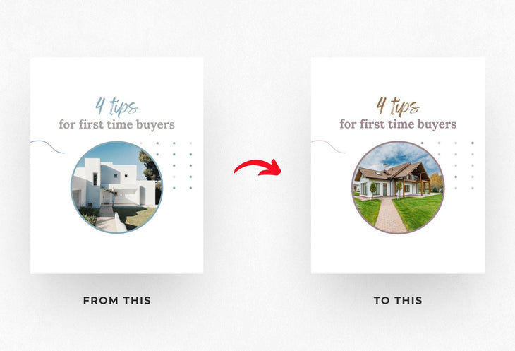 Ladystrategist Ellie Real Estate 6-Page Carousel Canva Template instagram canva templates social media templates etsy free canva templates