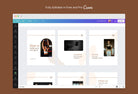 Ladystrategist Emilia Fitness 6-Page Carousel Canva Template instagram canva templates social media templates etsy free canva templates