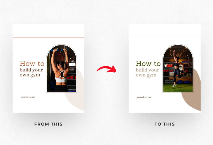Ladystrategist Emilia Fitness 6-Page Carousel Canva Template instagram canva templates social media templates etsy free canva templates