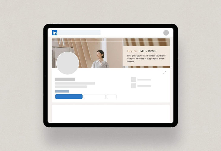 Ladystrategist Emily Linked In Banner Canva Template instagram canva templates social media templates etsy free canva templates