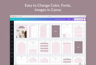 Ladystrategist English Teacher Planner Canva Template instagram canva templates social media templates etsy free canva templates