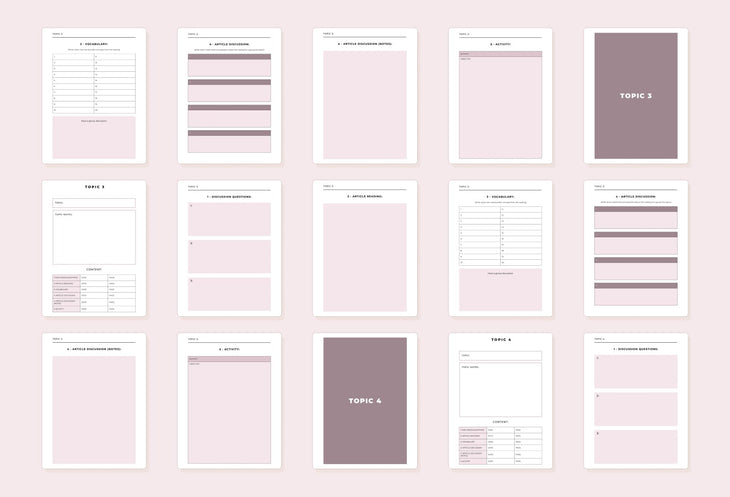 Ladystrategist English Teacher Planner Canva Template instagram canva templates social media templates etsy free canva templates
