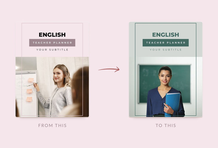 Ladystrategist English Teacher Planner Canva Template instagram canva templates social media templates etsy free canva templates