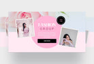 Ladystrategist Facebook Group Banner Lotus Canva Templates instagram canva templates social media templates etsy free canva templates