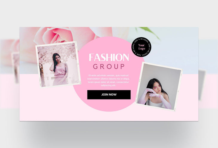 Ladystrategist Facebook Group Banner Lotus Canva Templates instagram canva templates social media templates etsy free canva templates