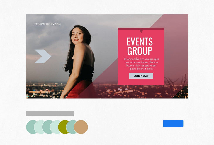 Ladystrategist Facebook Group Banner Paradise Pink Canva Templates instagram canva templates social media templates etsy free canva templates