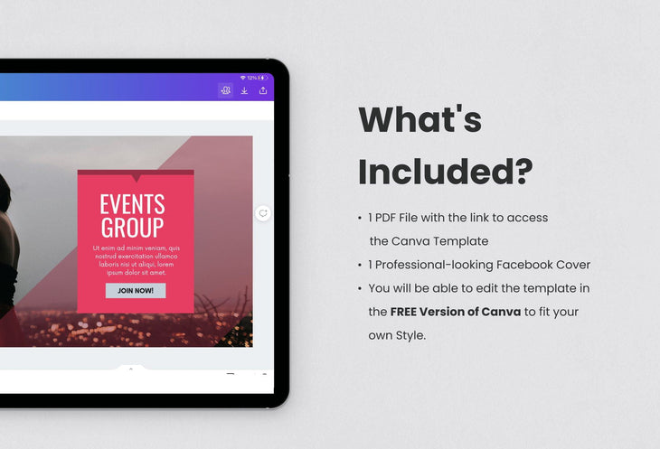 Ladystrategist Facebook Group Banner Paradise Pink Canva Templates instagram canva templates social media templates etsy free canva templates