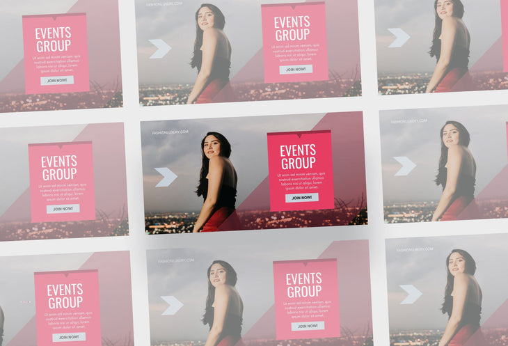 Ladystrategist Facebook Group Banner Paradise Pink Canva Templates instagram canva templates social media templates etsy free canva templates