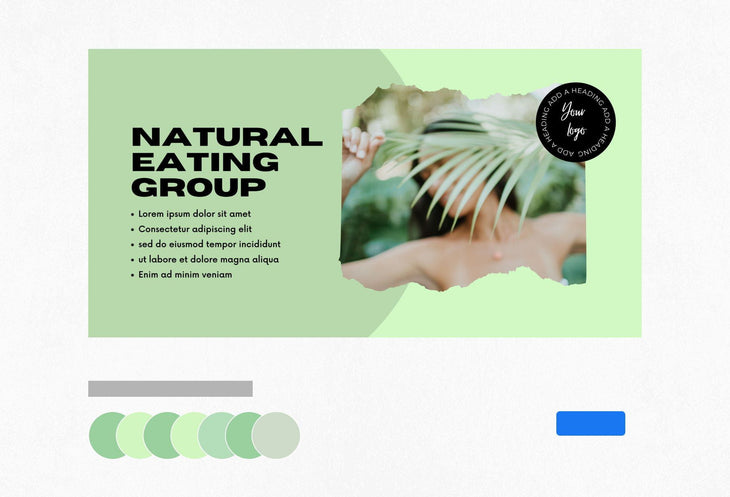 Ladystrategist Facebook Group Banner Pistachio Canva Templates instagram canva templates social media templates etsy free canva templates