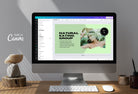 Ladystrategist Facebook Group Banner Pistachio Canva Templates instagram canva templates social media templates etsy free canva templates
