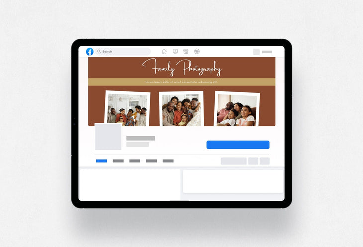 Ladystrategist Family Facebook Cover for Photographers Editable Canva Template instagram canva templates social media templates etsy free canva templates