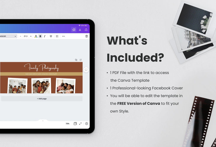 Ladystrategist Family Facebook Cover for Photographers Editable Canva Template instagram canva templates social media templates etsy free canva templates