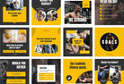Ladystrategist FITNESS POWER - 97 Done-for-You Fitness Instagram Posts - Fully Editable Canva Templates instagram canva templates social media templates etsy free canva templates