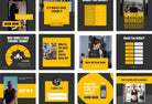 Ladystrategist FITNESS POWER - 97 Done-for-You Fitness Instagram Posts - Fully Editable Canva Templates instagram canva templates social media templates etsy free canva templates
