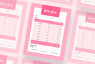 Ladystrategist Flamingo Pink Invoice Canva Template Printable and Editable instagram canva templates social media templates etsy free canva templates