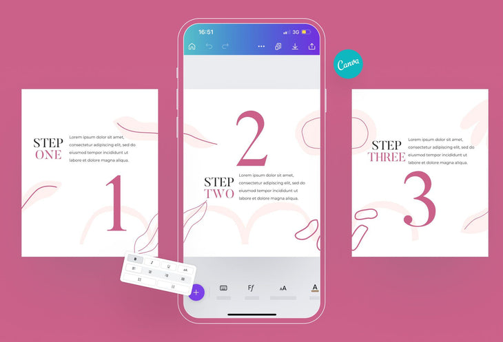 Ladystrategist Flower Carousel Instagram Engagement Booster Canva Template instagram canva templates social media templates etsy free canva templates