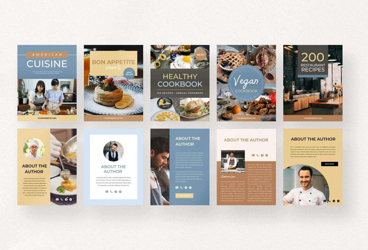 Ladystrategist Food & Recipe Workbook Creator instagram canva templates social media templates etsy free canva templates