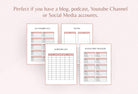 Ladystrategist Form and Data Plan Printable + Editable Canva Planner Template instagram canva templates social media templates etsy free canva templates