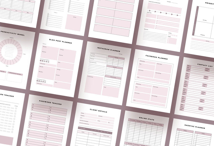 Ladystrategist Freelancer Business Planner Canva Template instagram canva templates social media templates etsy free canva templates
