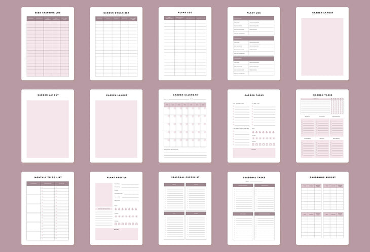 Ladystrategist Garden Planner Canva Template instagram canva templates social media templates etsy free canva templates