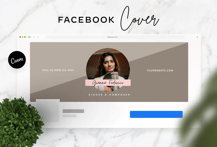 Ladystrategist Gianna Facebook Cover Canva Template instagram canva templates social media templates etsy free canva templates