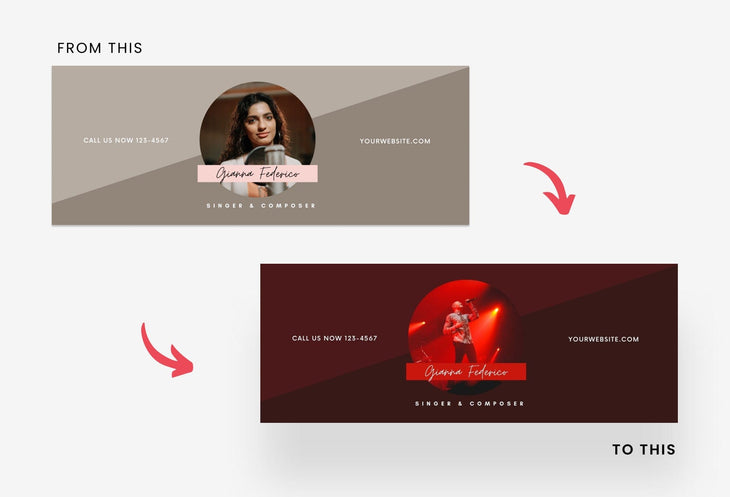 Ladystrategist Gianna Facebook Cover Canva Template instagram canva templates social media templates etsy free canva templates