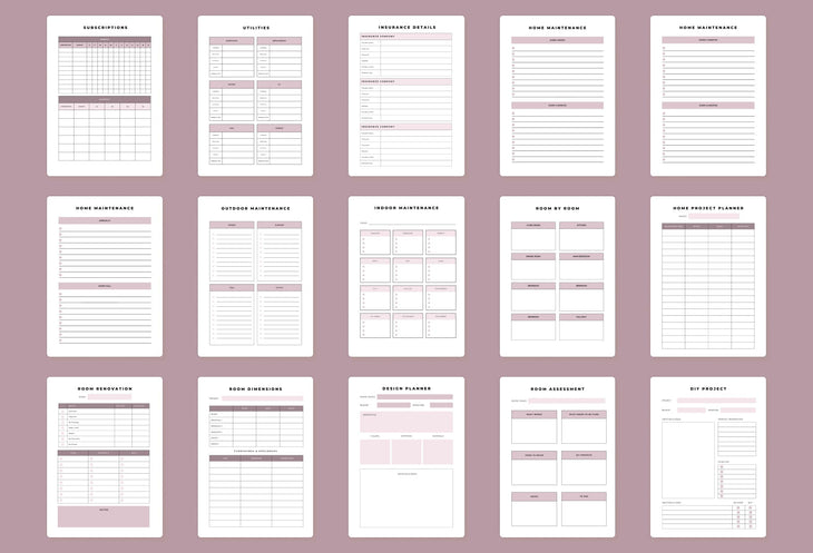 Ladystrategist Household Management Planner Canva Template instagram canva templates social media templates etsy free canva templates