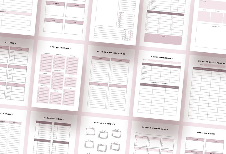 Ladystrategist Household Management Planner Canva Template instagram canva templates social media templates etsy free canva templates