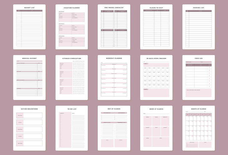 Ladystrategist Household Management Planner Canva Template instagram canva templates social media templates etsy free canva templates