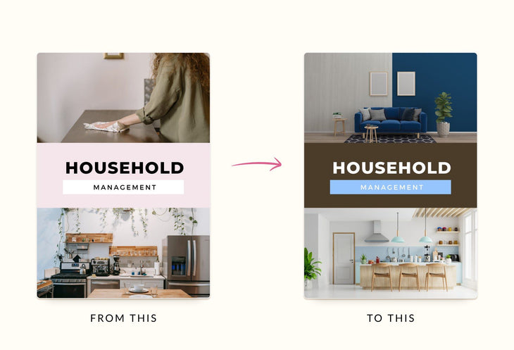 Ladystrategist Household Management Planner Canva Template instagram canva templates social media templates etsy free canva templates