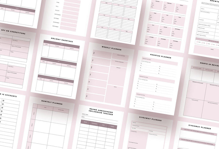 Ladystrategist Instagram Planner Canva Template instagram canva templates social media templates etsy free canva templates