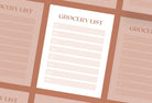 Ladystrategist Isabelline Grocery List Printable and Editable Canva Template instagram canva templates social media templates etsy free canva templates