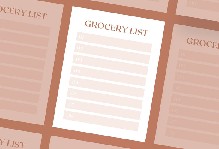 Ladystrategist Isabelline Grocery List Printable and Editable Canva Template instagram canva templates social media templates etsy free canva templates