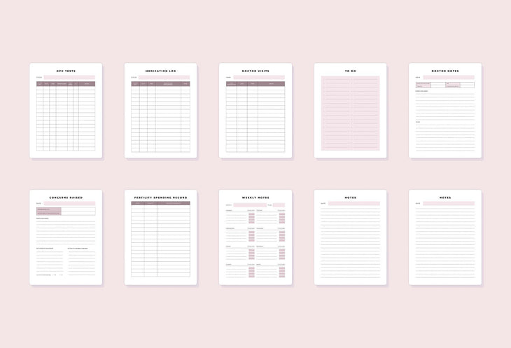 Ladystrategist IVF Planner Canva Template instagram canva templates social media templates etsy free canva templates