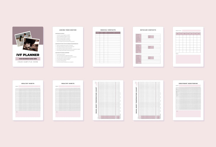 Ladystrategist IVF Planner Canva Template instagram canva templates social media templates etsy free canva templates