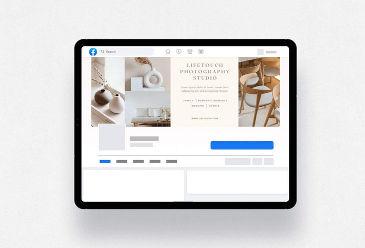 Ladystrategist Lifetouch Facebook Cover for Photographers - Editable Canva Template instagram canva templates social media templates etsy free canva templates