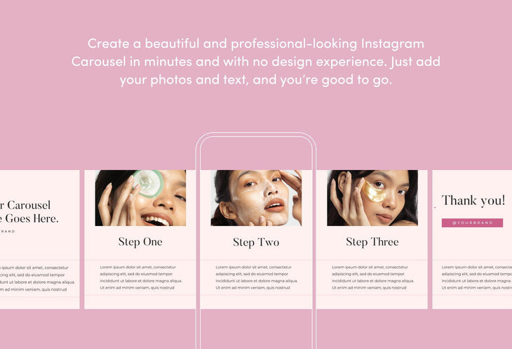 Ladystrategist Lovely Carousel Instagram Engagement Booster Canva Template instagram canva templates social media templates etsy free canva templates