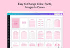 Ladystrategist Manifestation Dream Life Book Canva Template Printable and Editable instagram canva templates social media templates etsy free canva templates