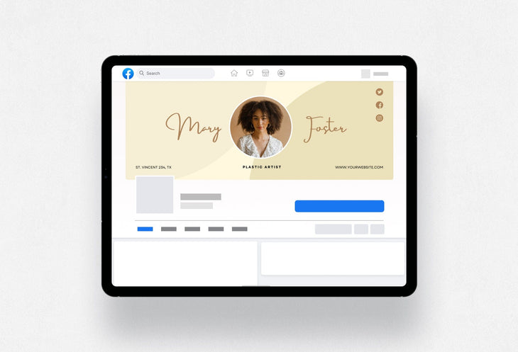 Ladystrategist Mary Facebook Cover Canva Template instagram canva templates social media templates etsy free canva templates