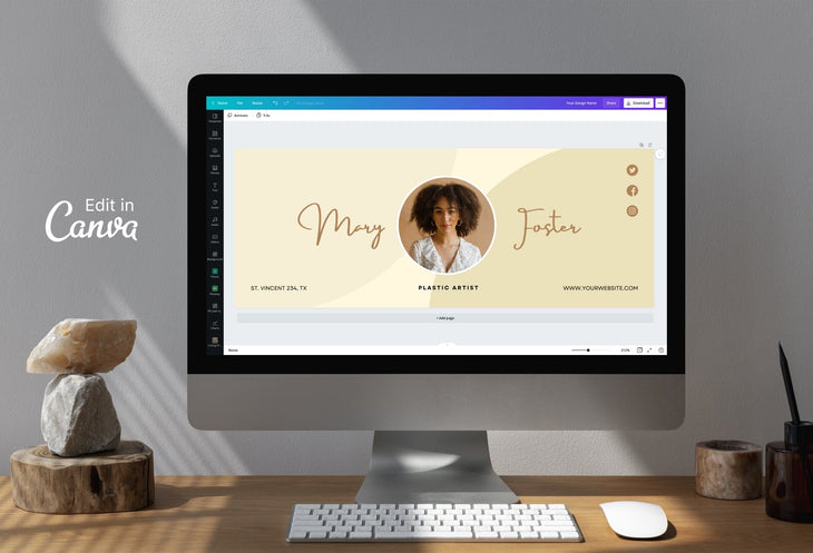 Ladystrategist Mary Facebook Cover Canva Template instagram canva templates social media templates etsy free canva templates